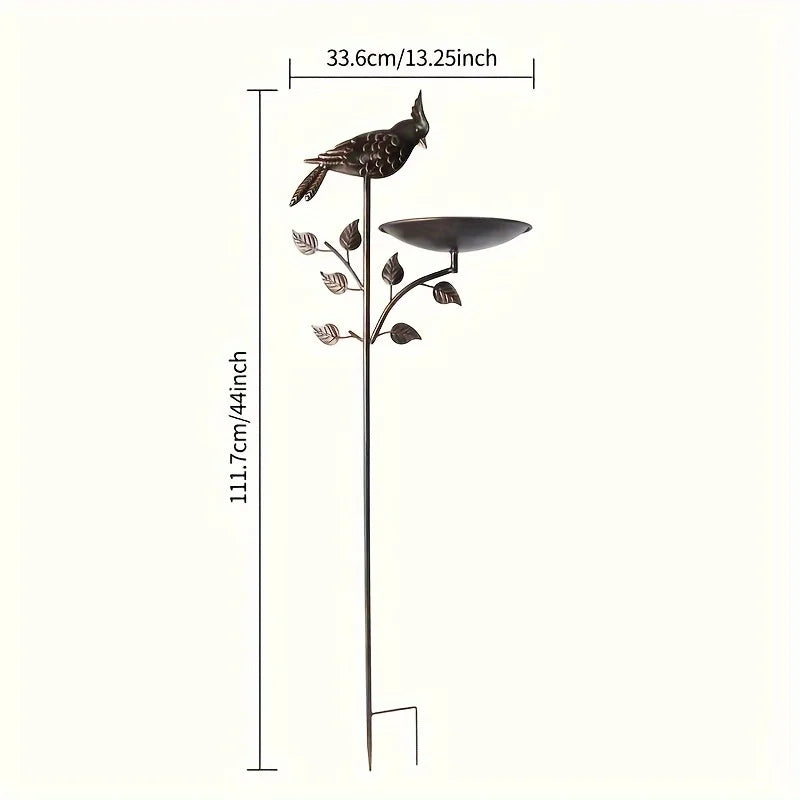 Metal Oriole Bird Feeder Stake or Bird Bath