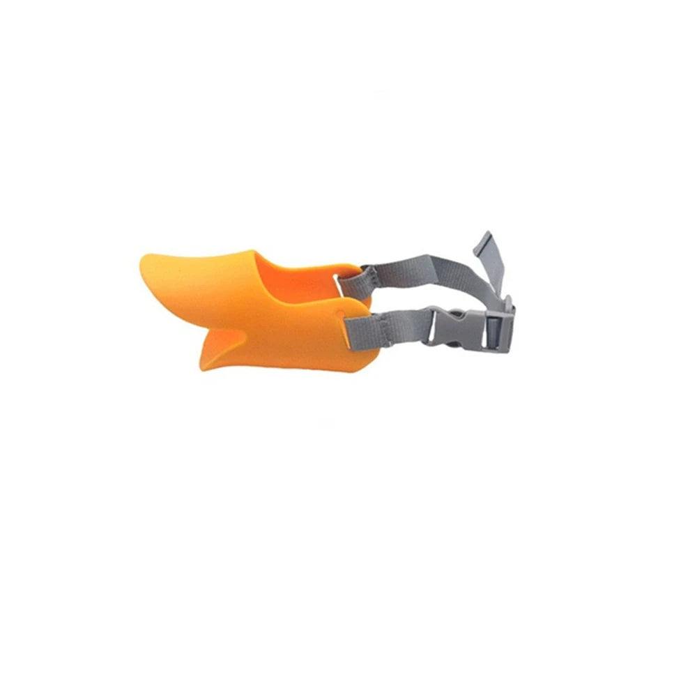 Dog Muzzle Silicone Duck Mask for Anti Bite