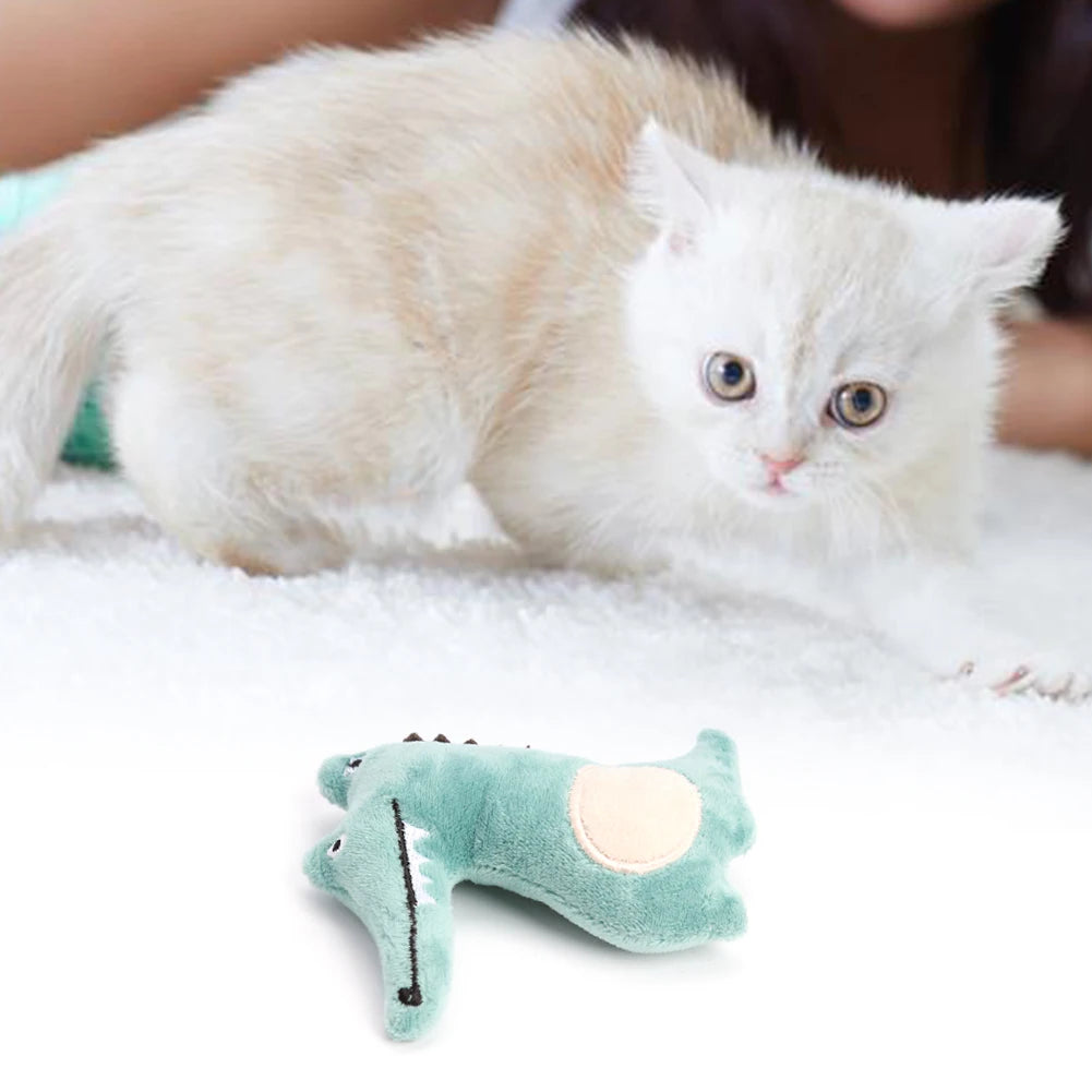 Teeth Grinding Catnip Toys Interactive Plush Cat Toy