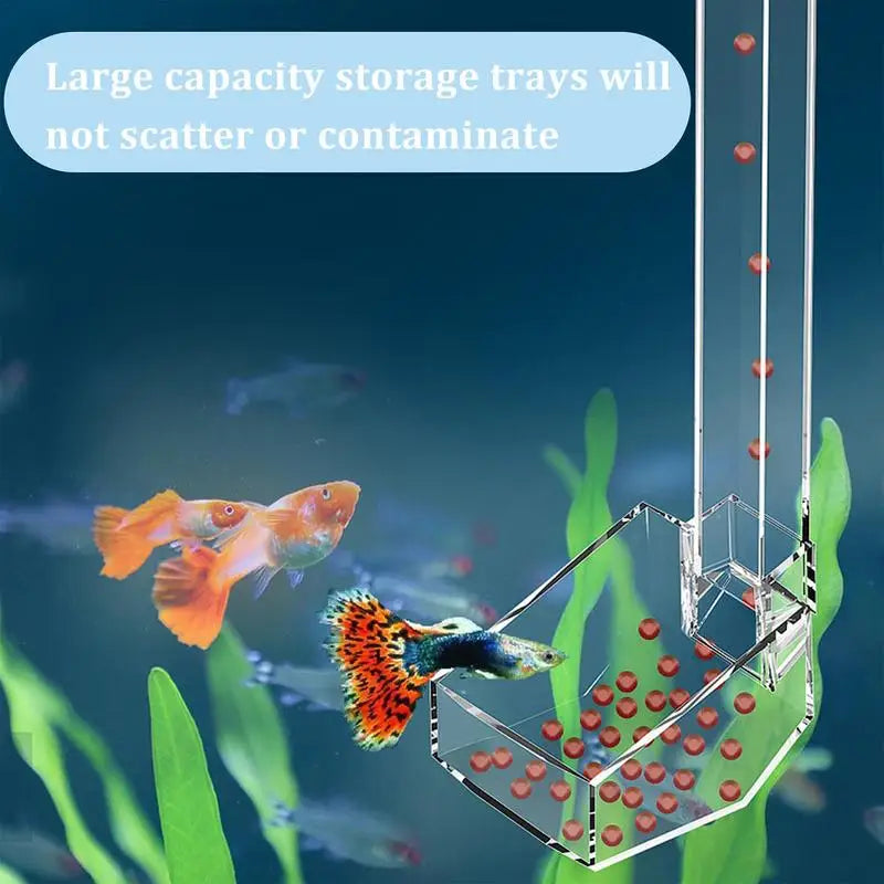 Aquarium Feeding Tube Clear Fish Tank Shrimp Feeder