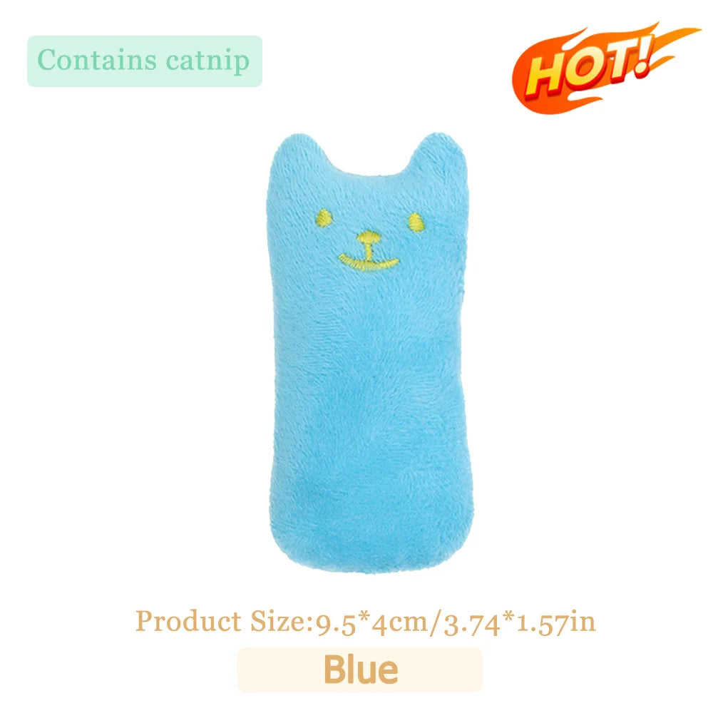 Teeth Grinding Catnip Toys Interactive Plush Cat Toy