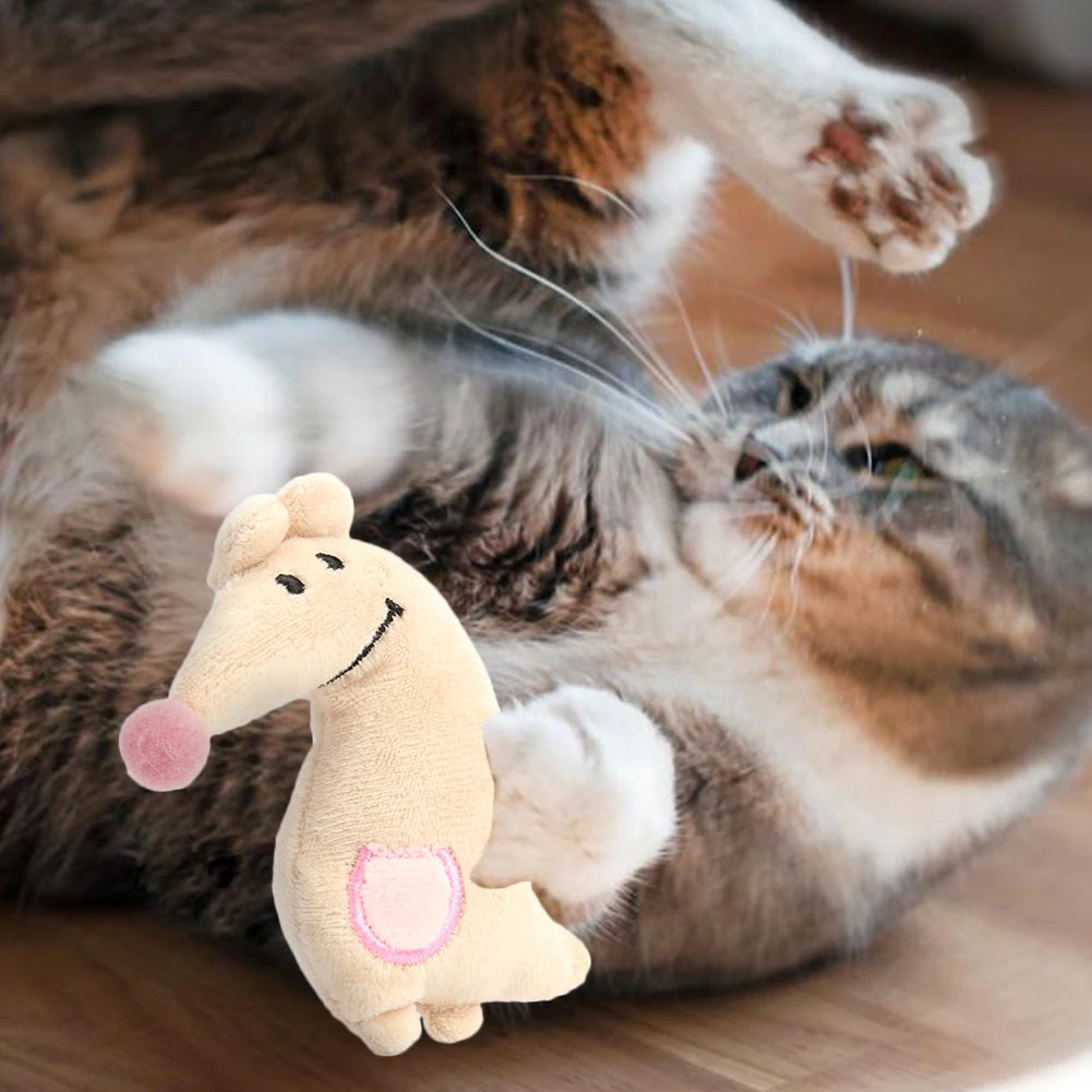 Teeth Grinding Catnip Toys Interactive Plush Cat Toy