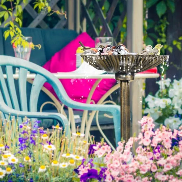 bird feeder or bird bath gardening fountain