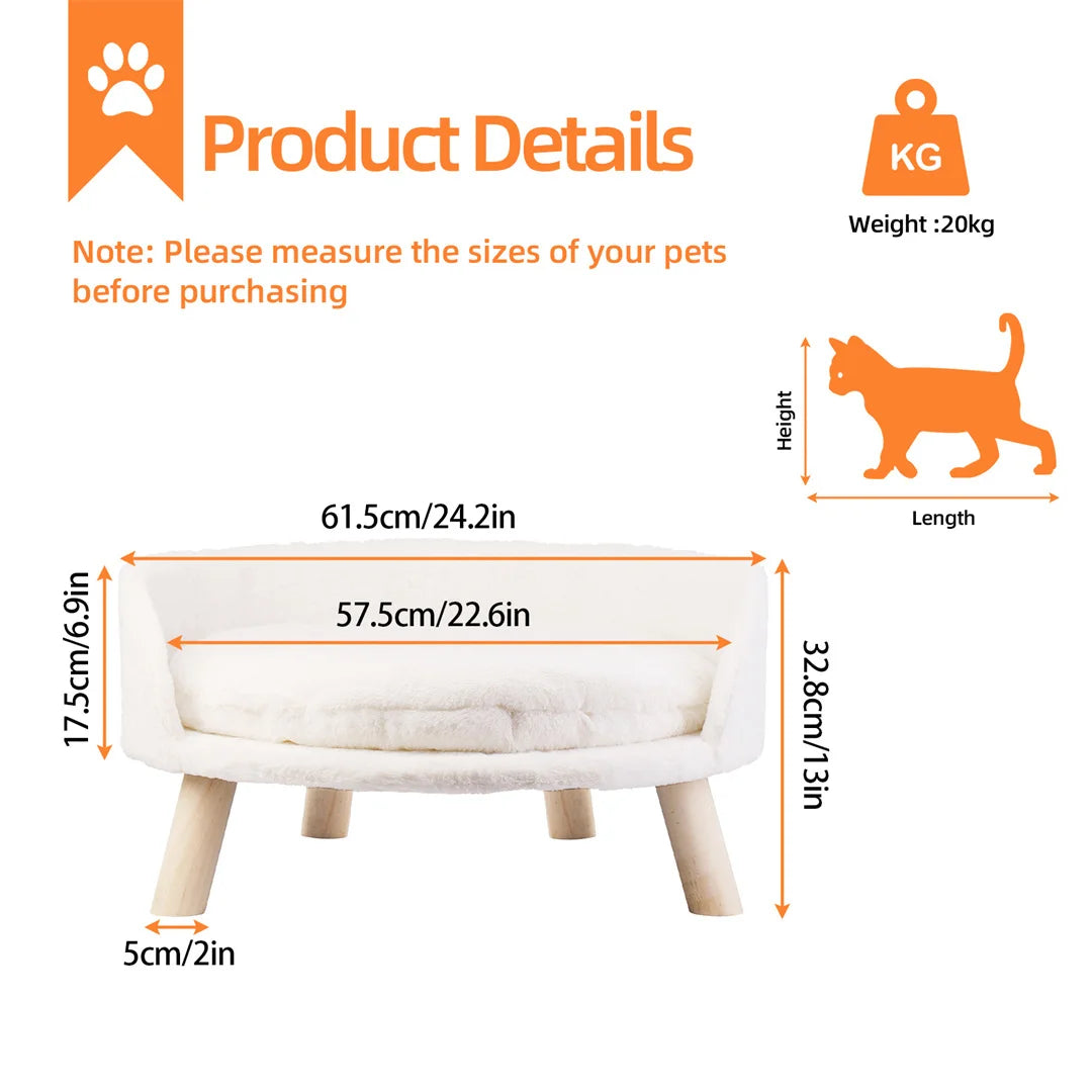 Luxury pet Bed Soft Warm Plush Fabric