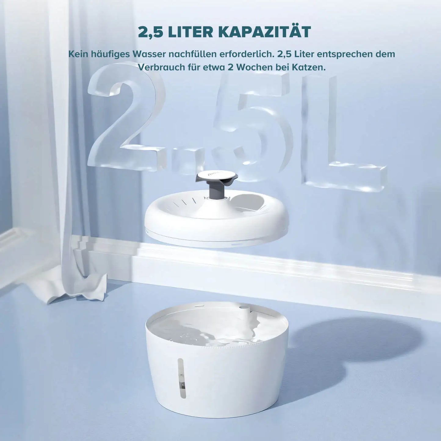 Amicura 2.5L Water bowl Cat Fountain
