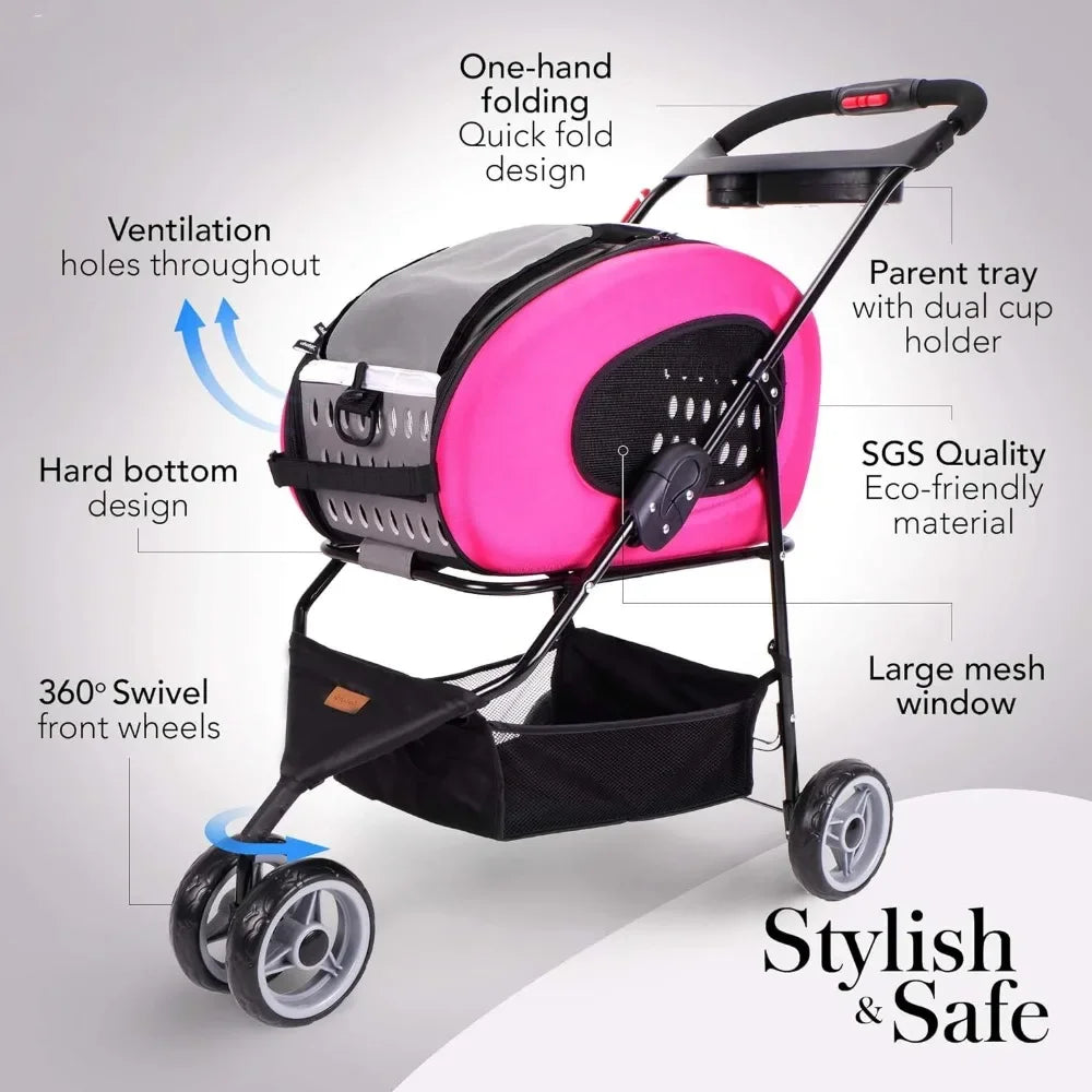 Five in One Foldable Small pet Combination stroller