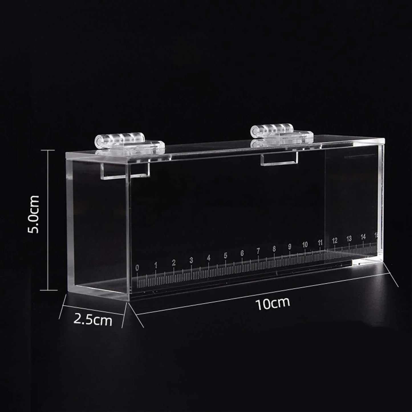 Portable Transparent Crystal Acrylic Tank Reptile Terrarium