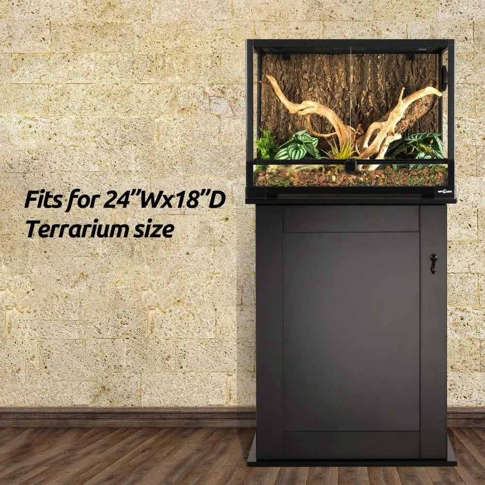 Reptile Terrarium Stand Wooden Terrarium Cabinet with Storage