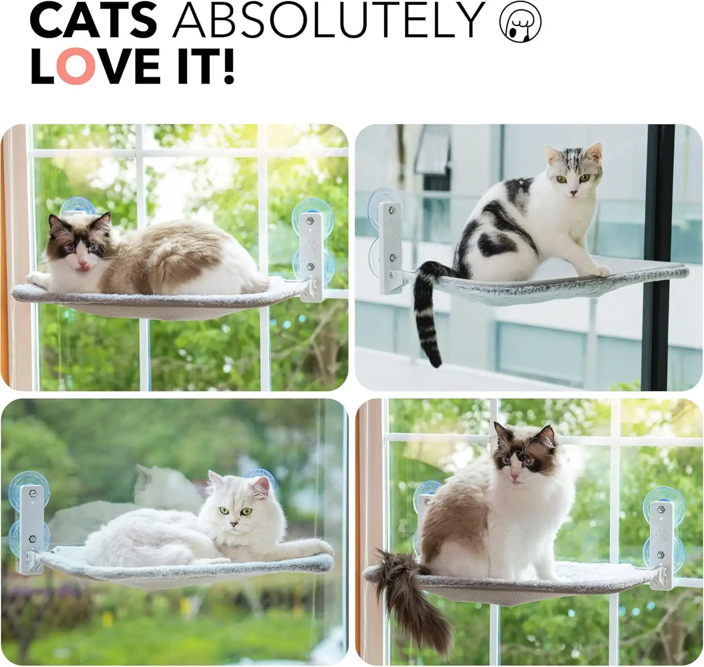 Cat Window Perch Foldable Cat Hammock