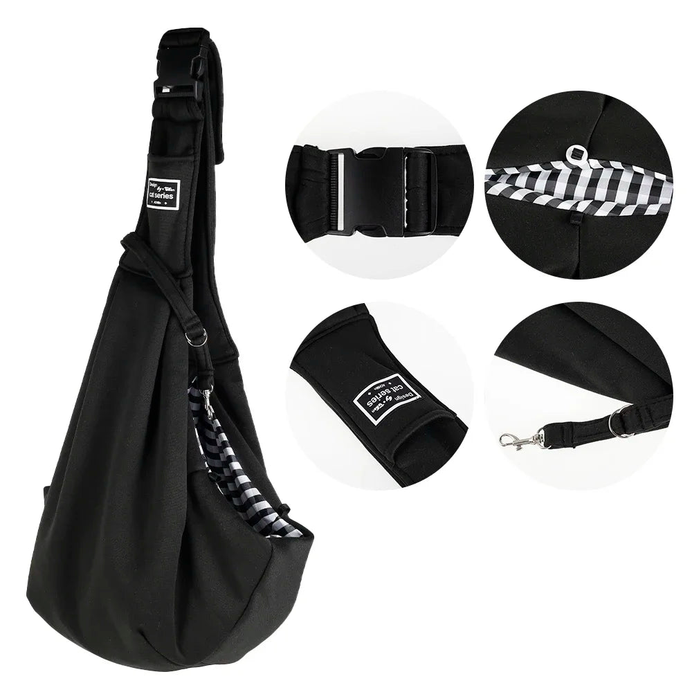 Small pets Sling Carrier Bag Adjustable Strap
