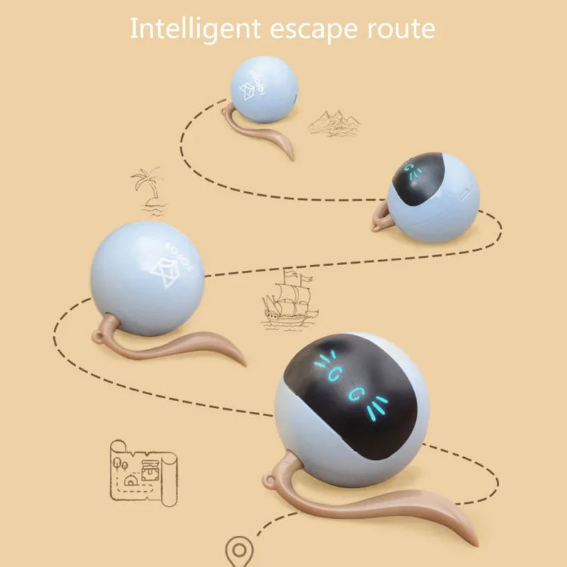 Smart Interactive Cat Toys Automatic Moving Bouncing Ball