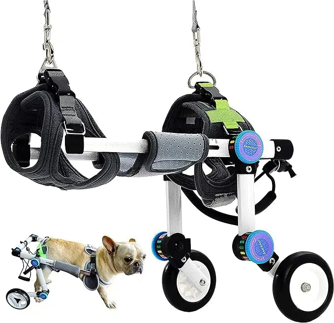 Dog Wheelchair Fordable for Small Pets with Paralyzed Hind,Pet Strollers