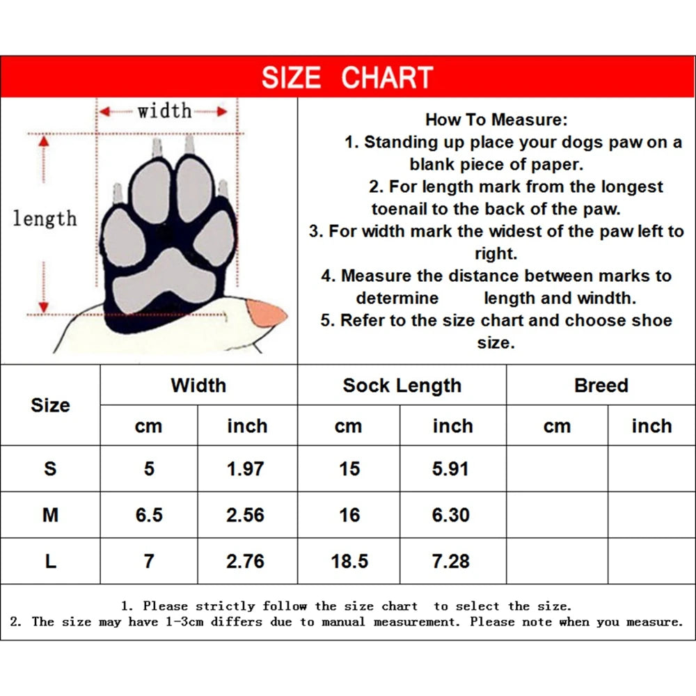 4pcs Anti-Slip Pet Dog Cat Socks with Adjustable Straps for Pets Paw