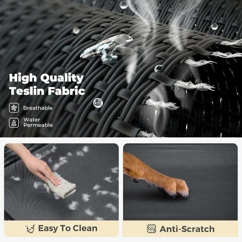 Cooling Elevated Dog Bed Washable Breathable Mesh