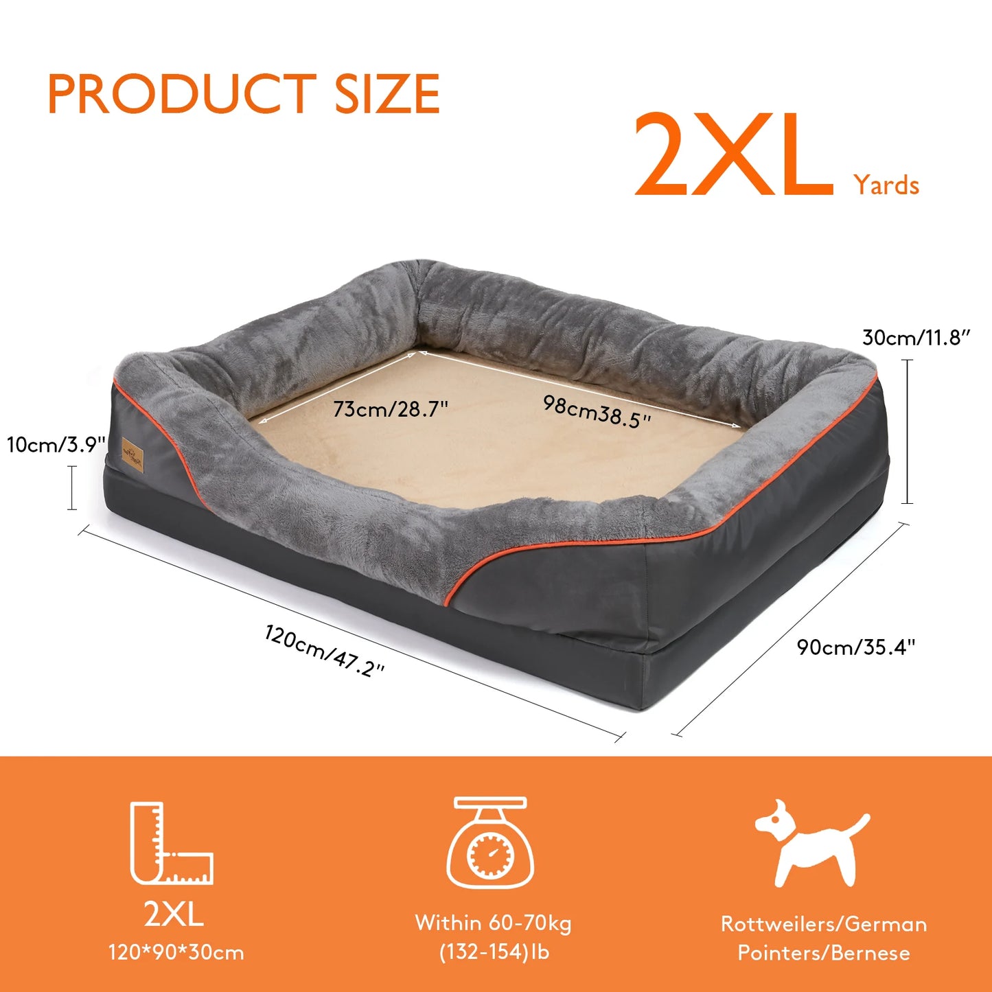 Dog Bed Super Soft Orthopedic Foam Pet Bed