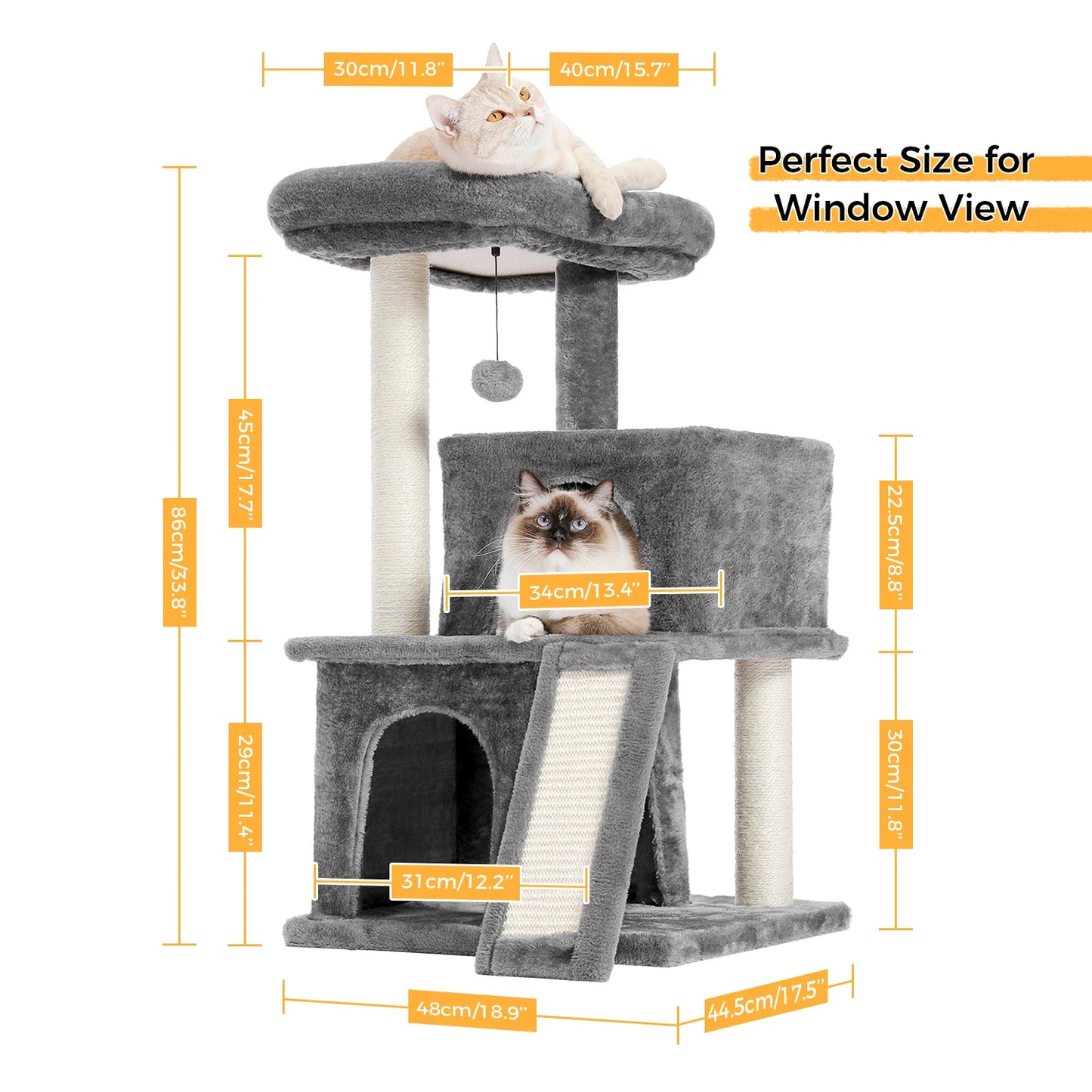 Cat Climbing Frame Scratching Post Tree