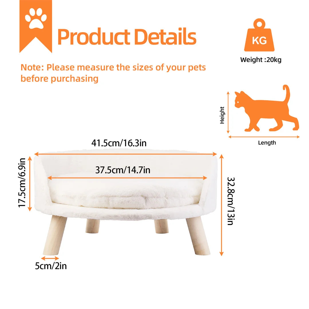Luxury pet Bed Soft Warm Plush Fabric