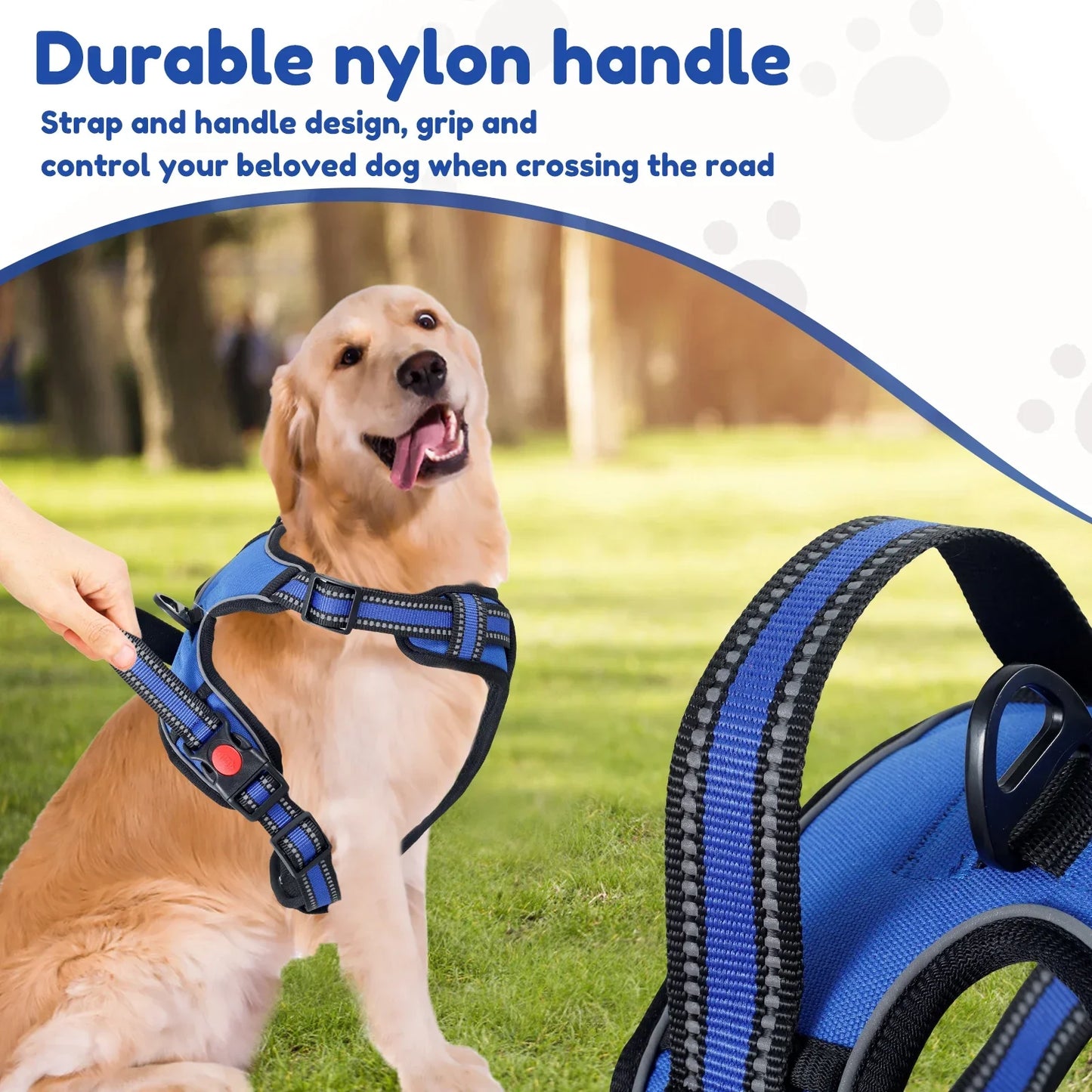 Dog Harness Breathable Mesh No Pulling