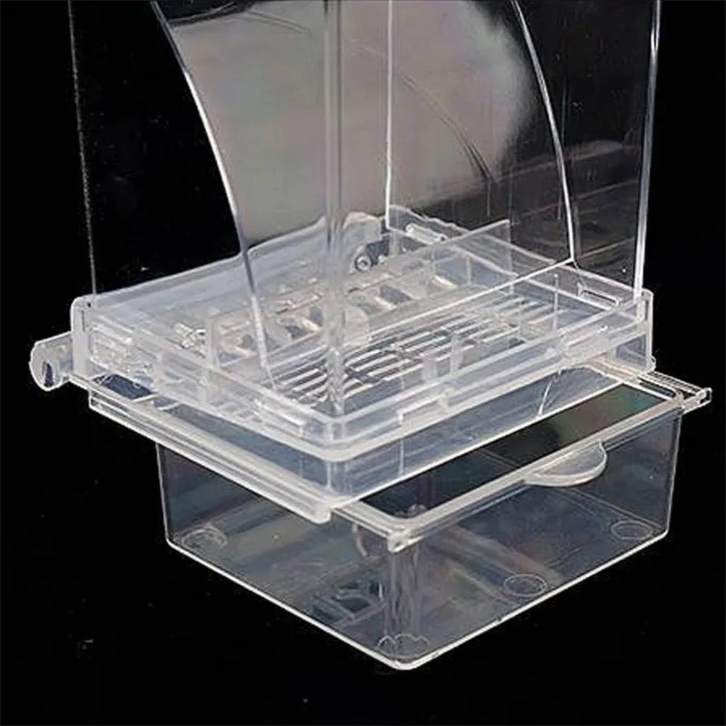 Small and Medium Automatic Acrylic Parakeet Bird Feeders