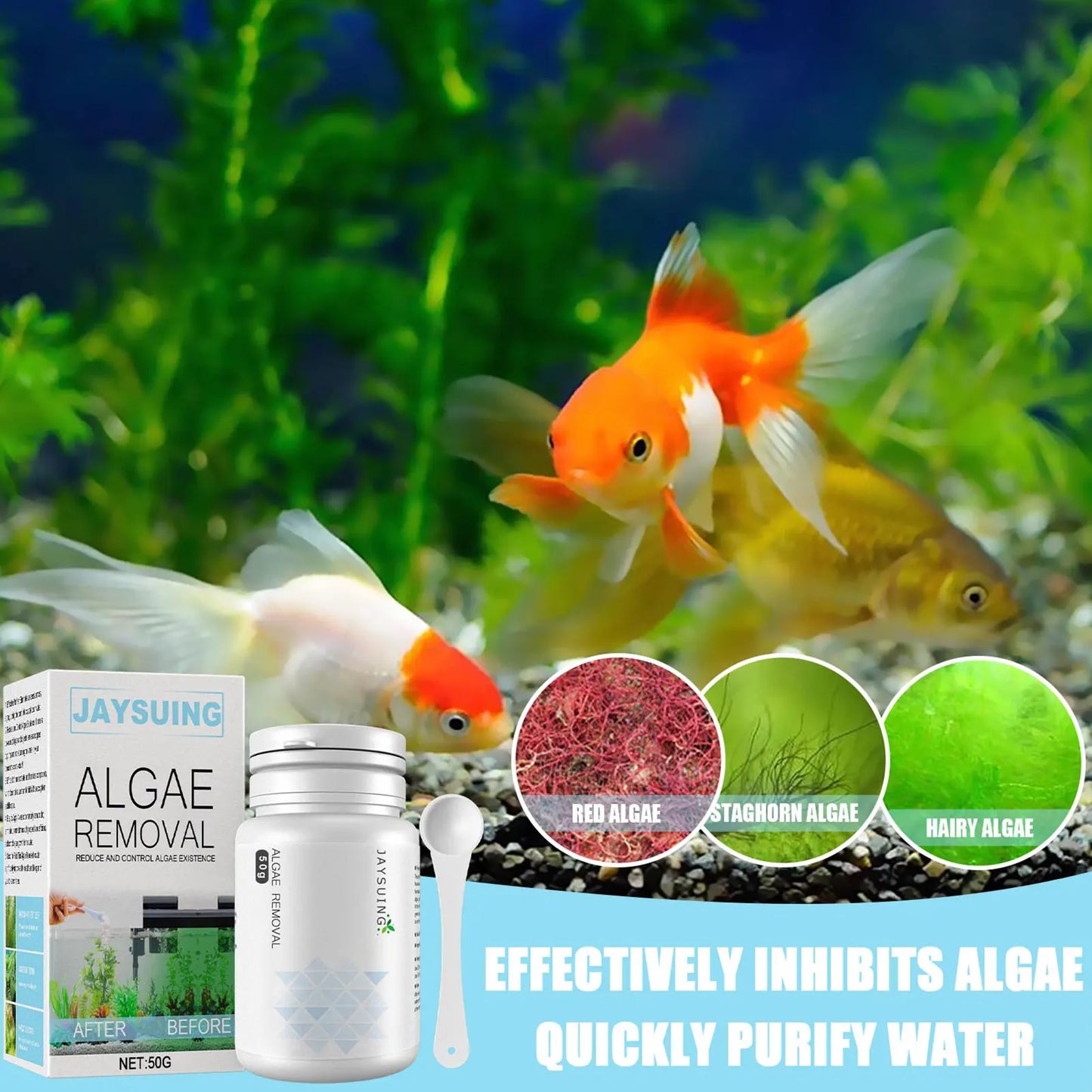 Algae Removal Pond Cleaner High Efficient Algae Repellents