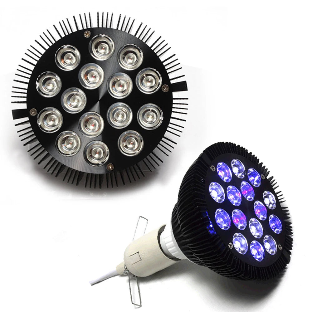 E27 LED Aquarium Light Bulb 12W-54W