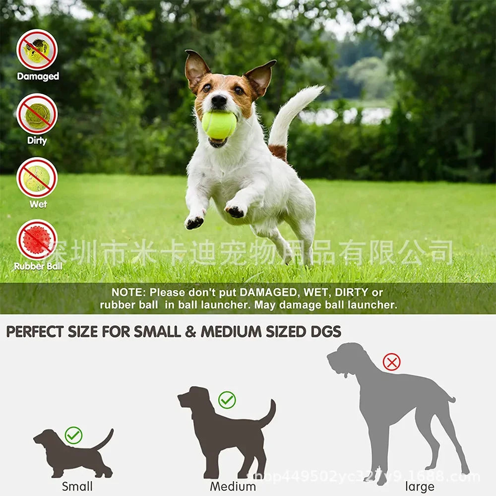 Automatic Launcher Interactive Dog Toy Tennis Toss Machine Thrower