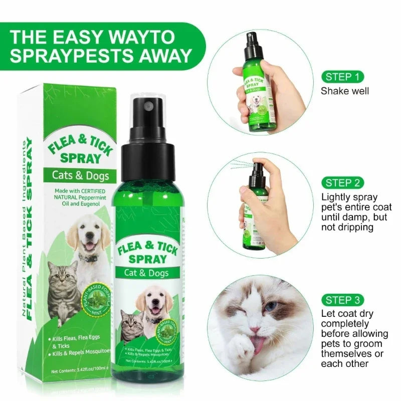 100ml Fleas Cats Or Dog Control Tick Fleas Eggs Fleas