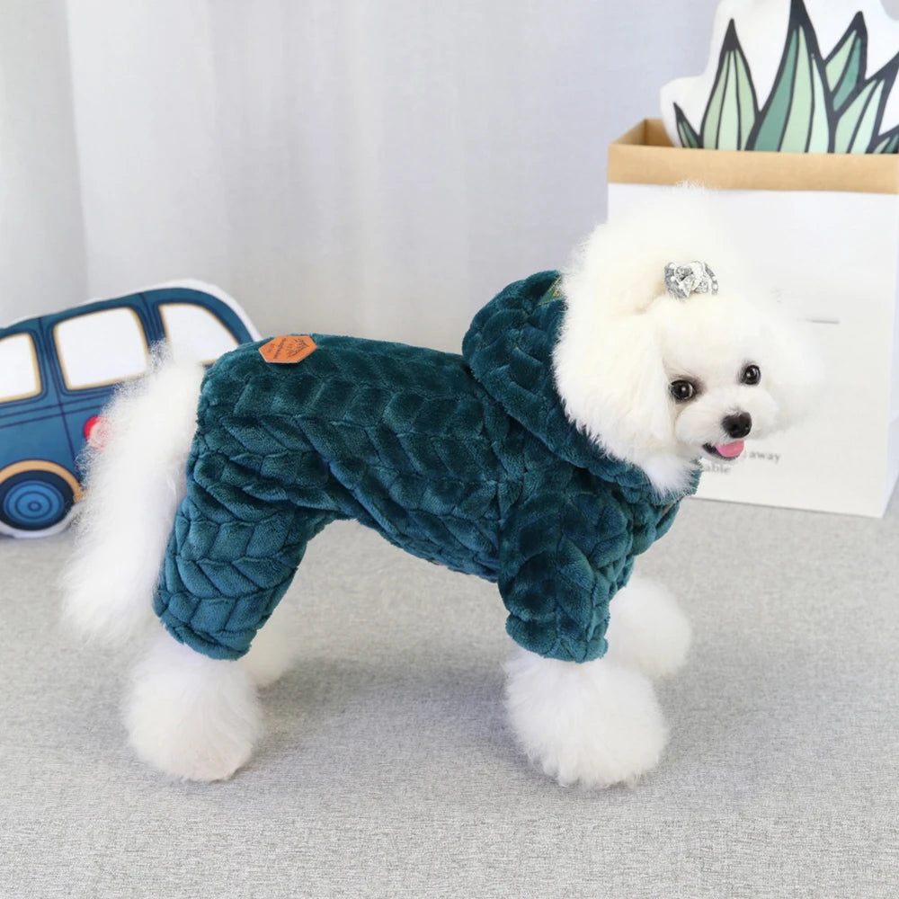 Winter Dog Clothes Warm Pet Jacket Letter Printing