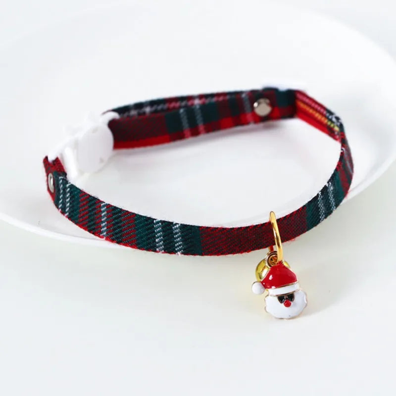 Christmas Dog Or Cat Collar Big Bowknot Holiday Tie Adjustable Neck Strap