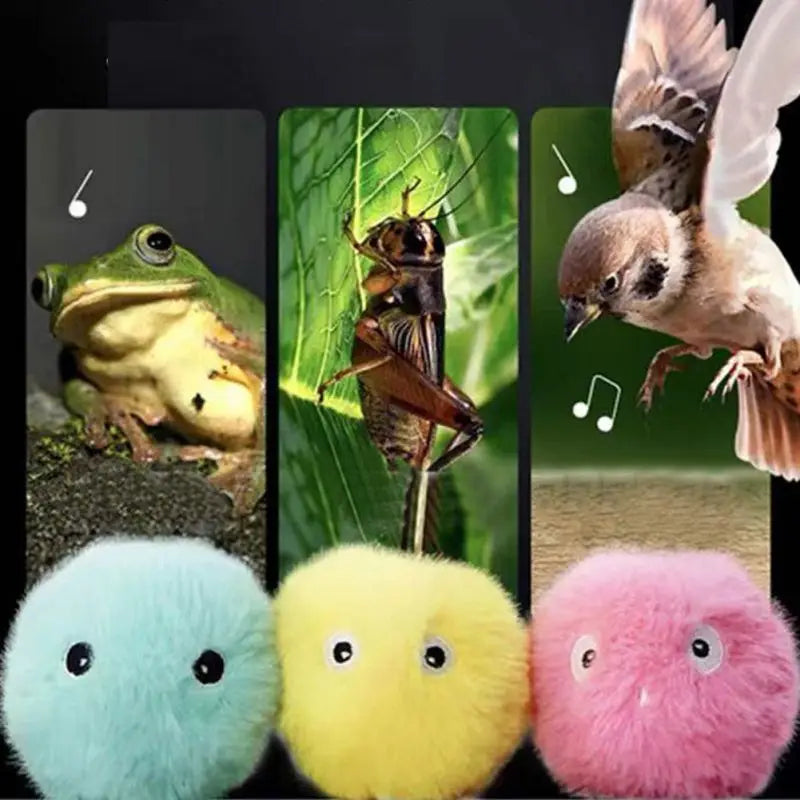 Interactive Sound Ball Plush Electric Catnip Training Toy