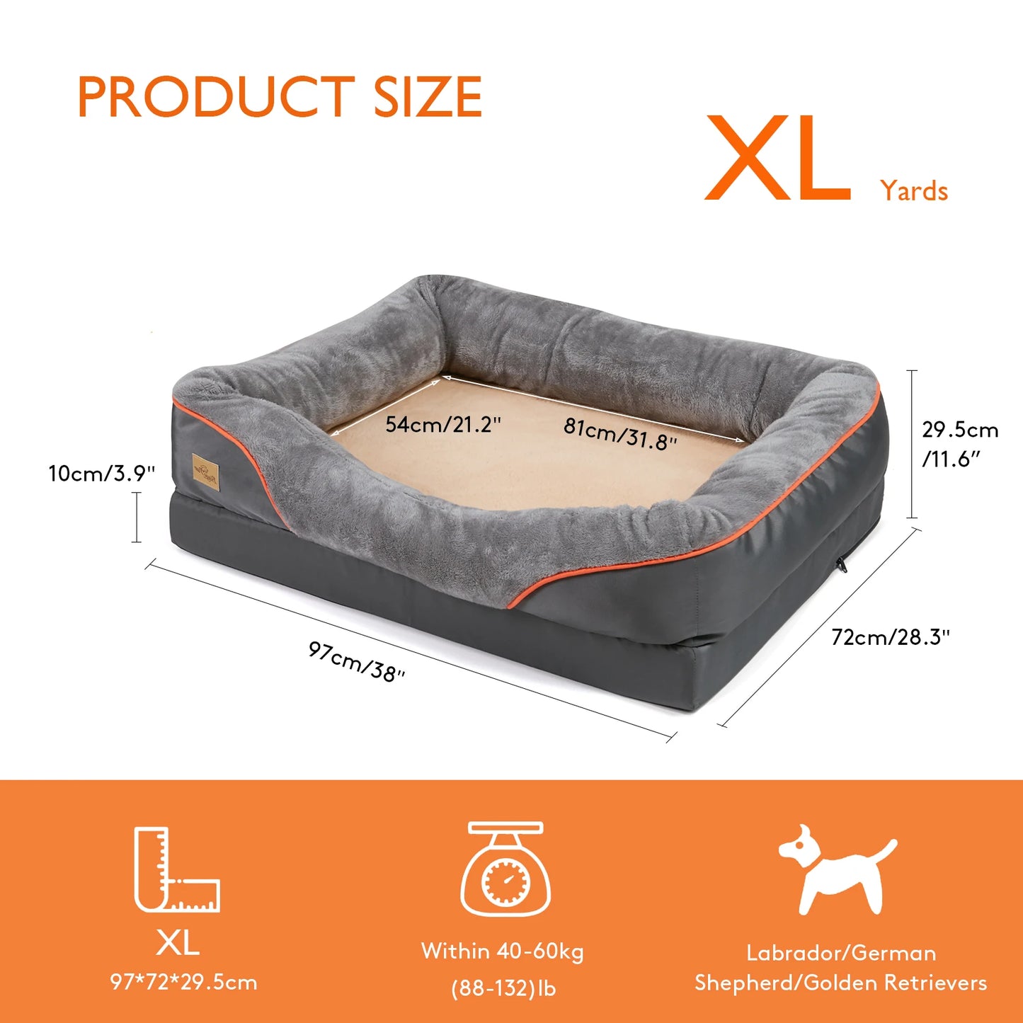 Dog Bed Super Soft Orthopedic Foam Pet Bed