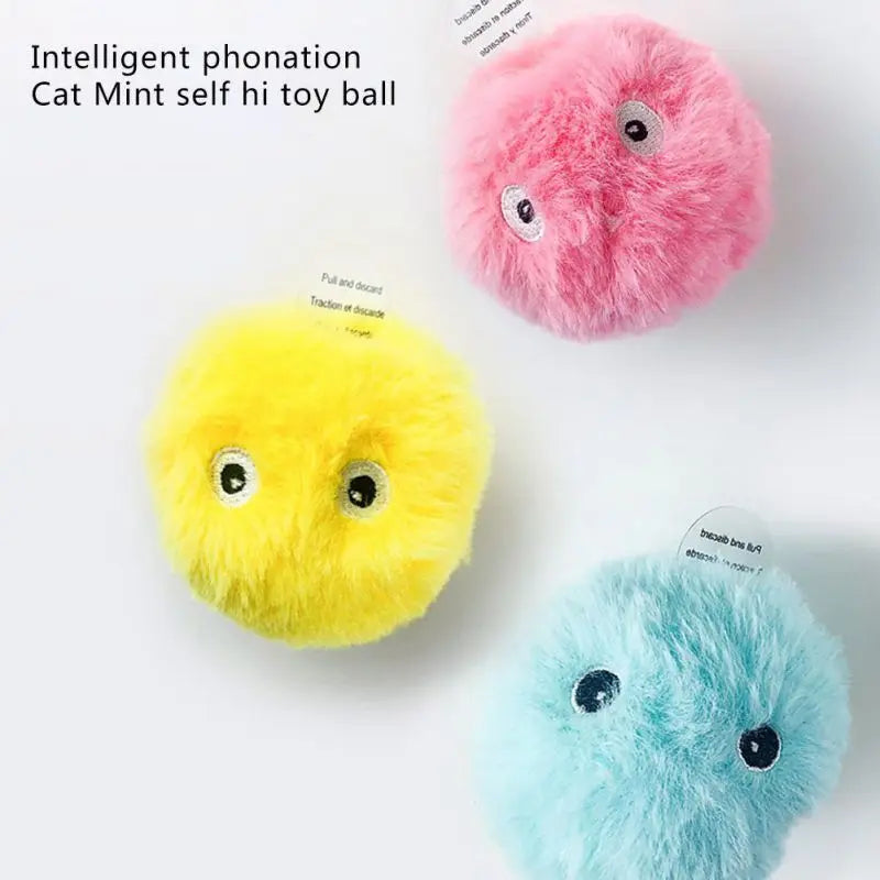 Interactive Sound Ball Plush Electric Catnip Training Toy