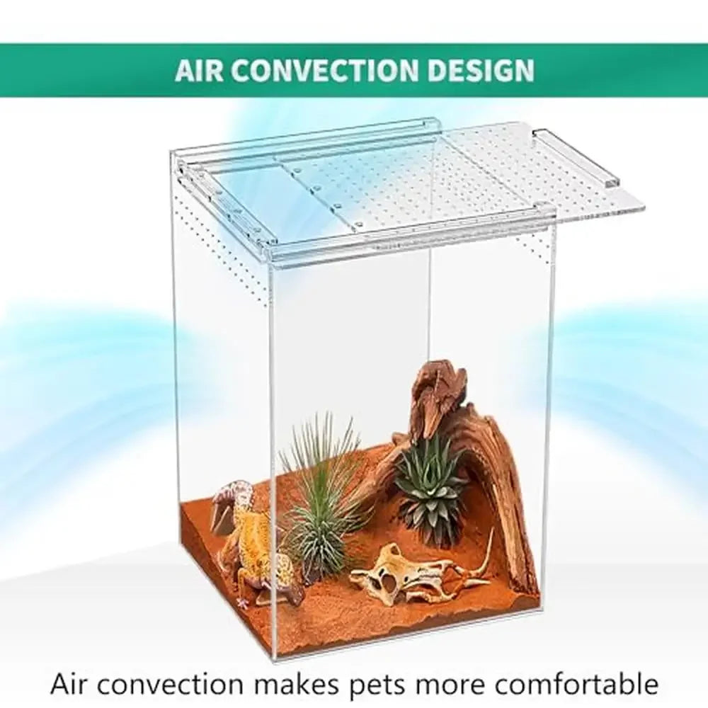 Reptile Terrarium Kit Magnetic Acrylic Enclosure