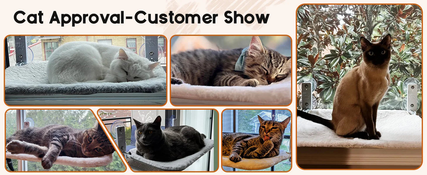 Cat Window Perch Foldable Cat Hammock