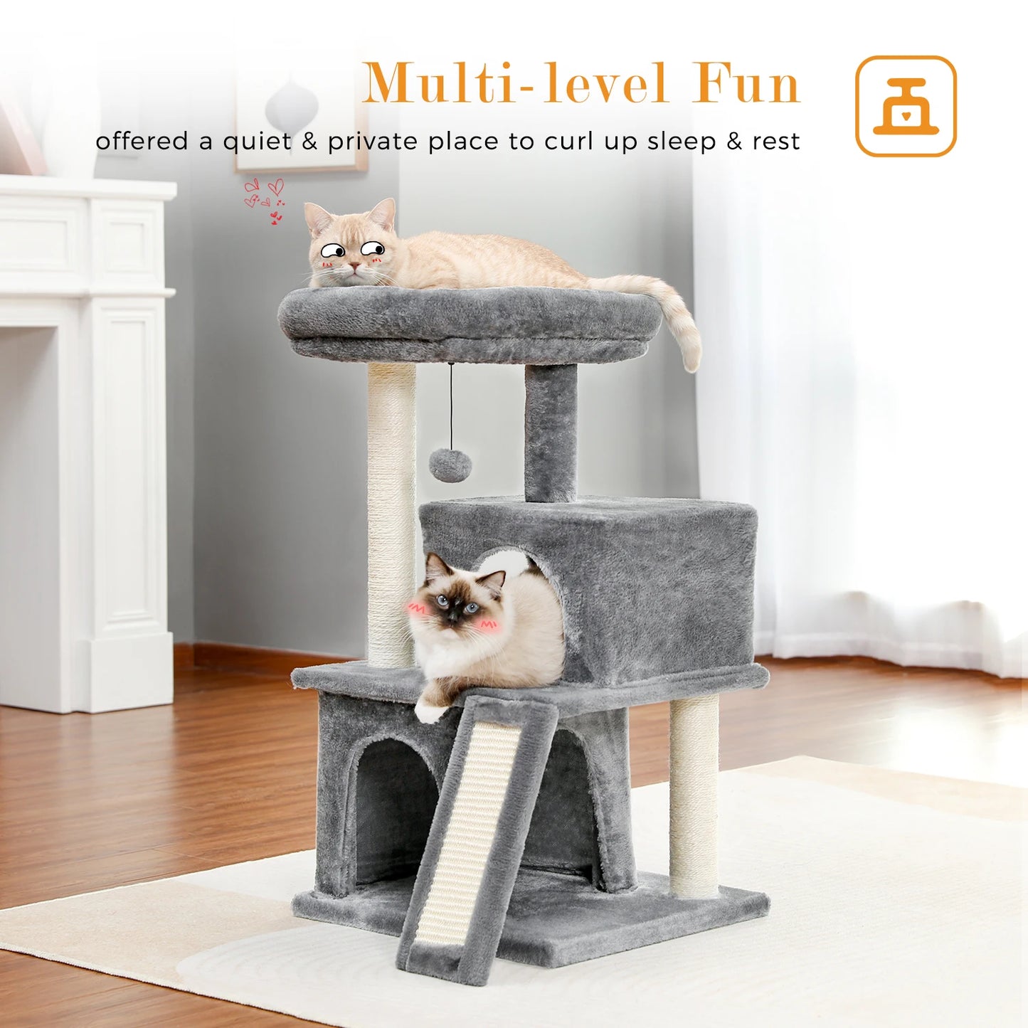 Cat Climbing Frame Scratching Post Tree