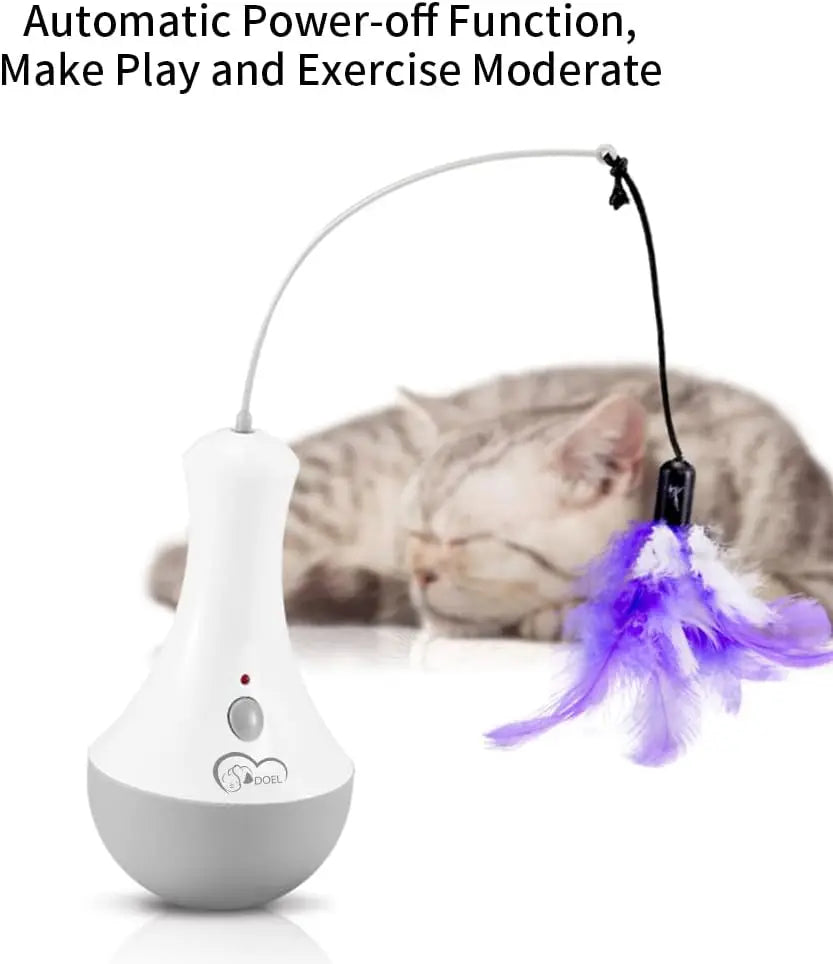 Cat Interactive Toys Feather Teaser Indoor Play