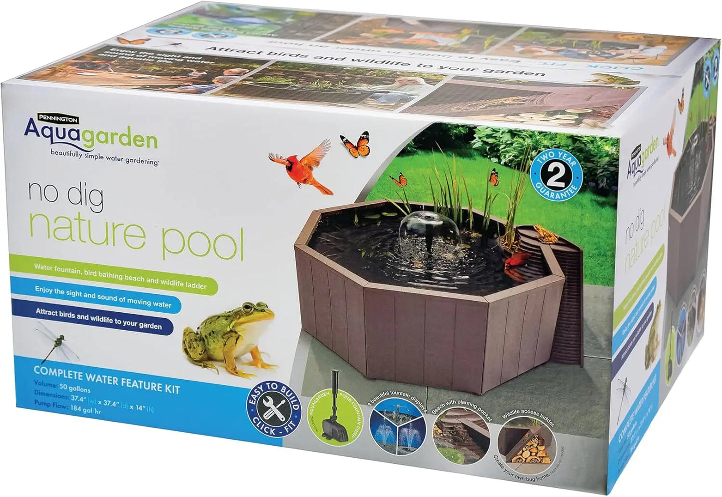 Water pond Feature Kit Attract Wildlife to Your Yard
