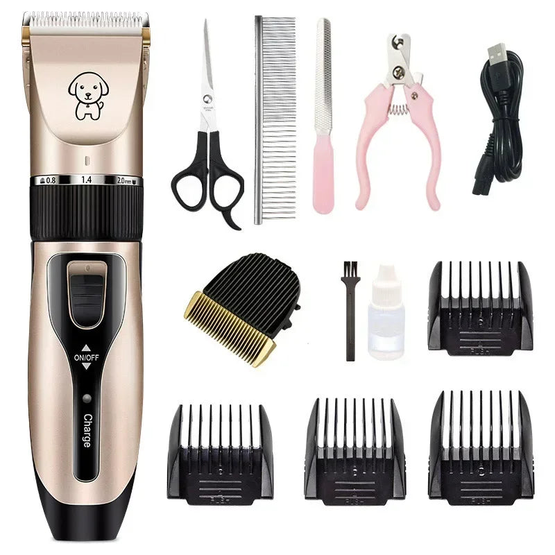 Professional Pet Shaving Dog Hair Trimmer Clipper Rechargeable