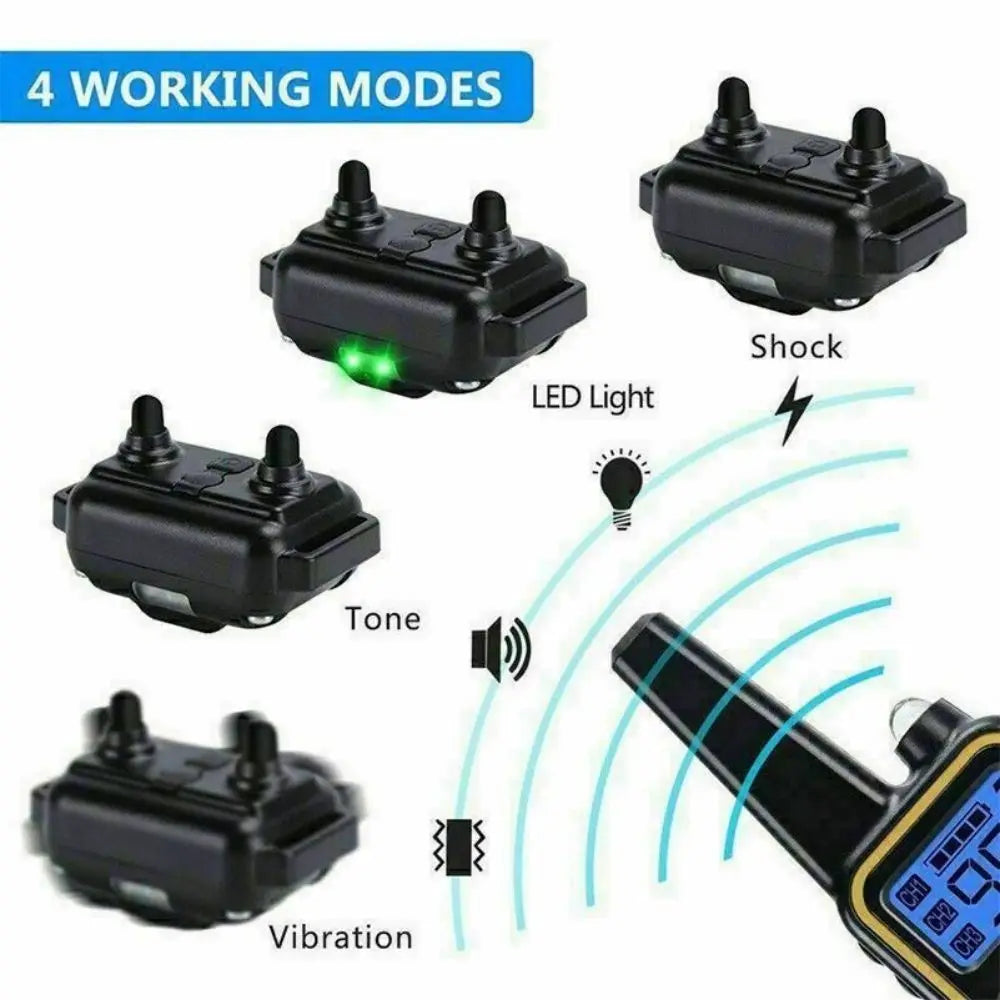 Dog Shock Training Collar Rechargeable Remote Control