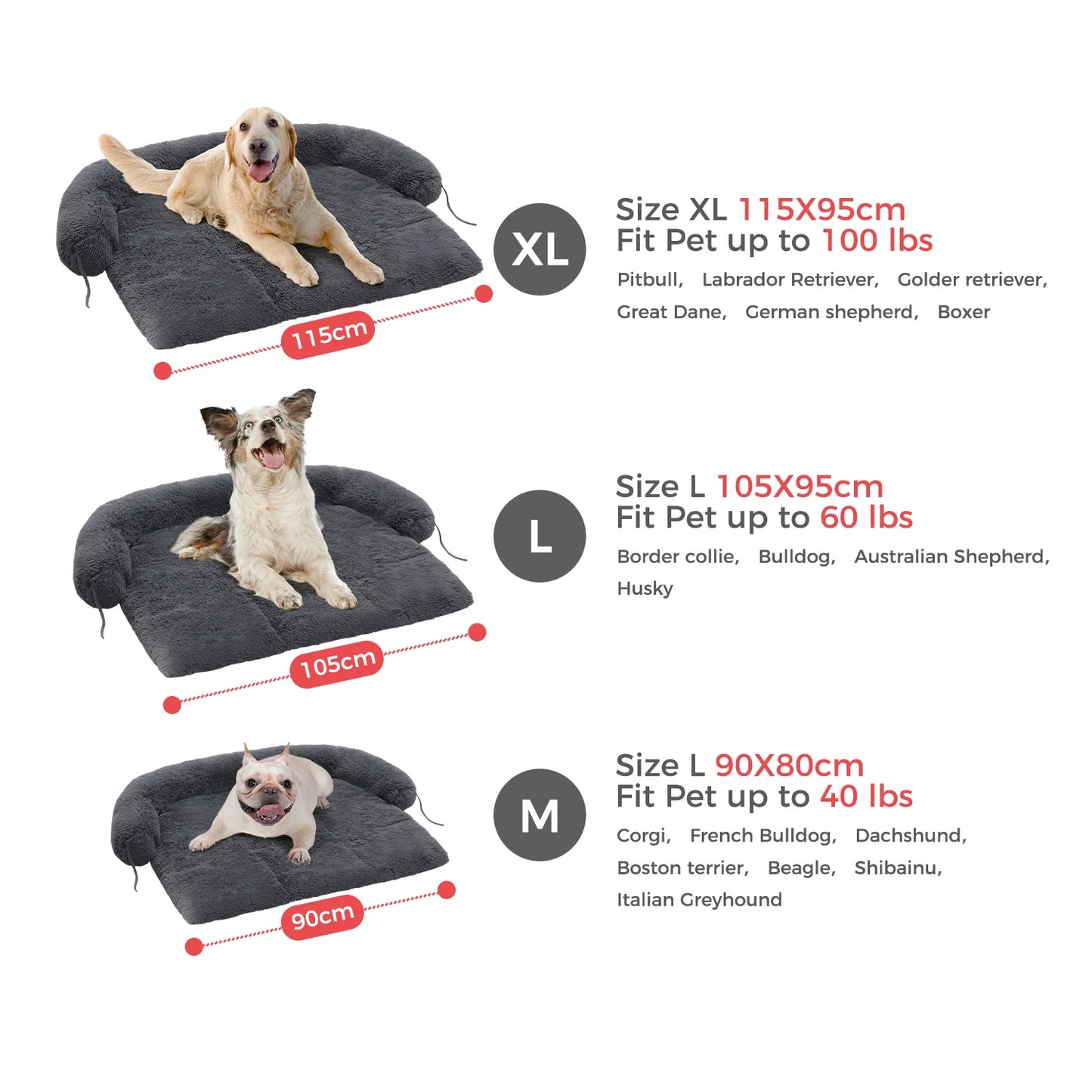 Fluffy Dog Bed Mat Sofa Winter Warm Pet Blanket bed