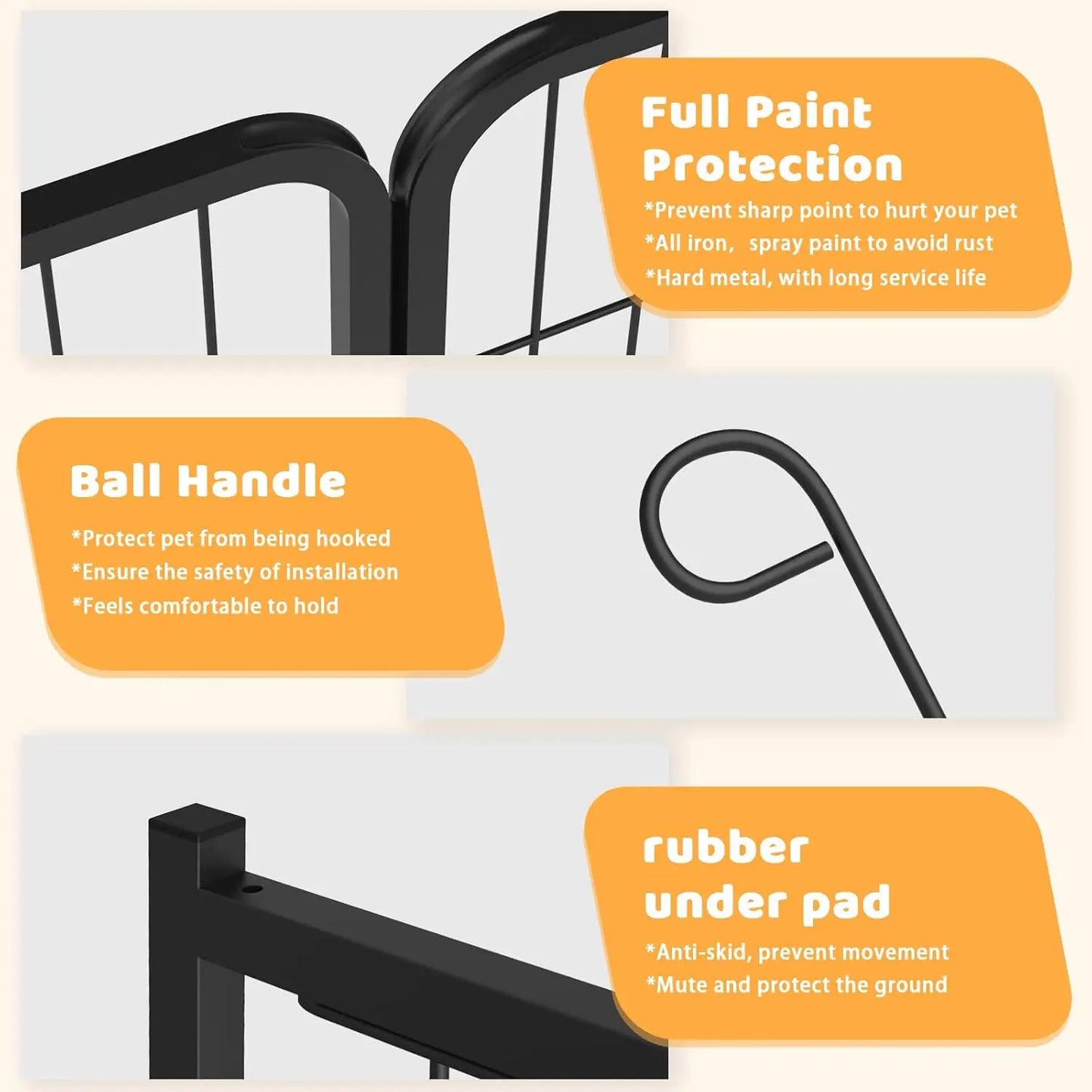 Heavy Duty Metal Dog Playpen for Pets