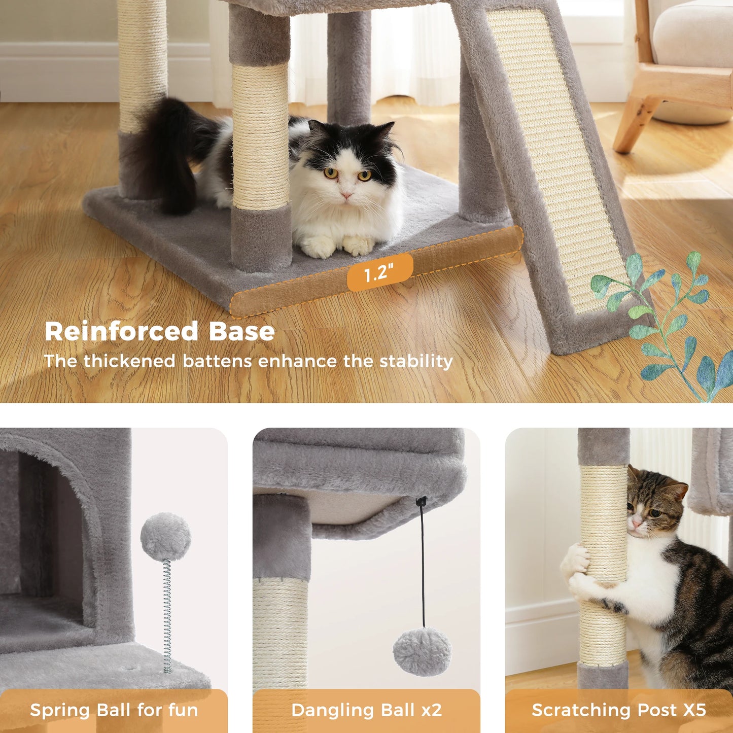 Cat Climbing Frame Scratching Post Tree