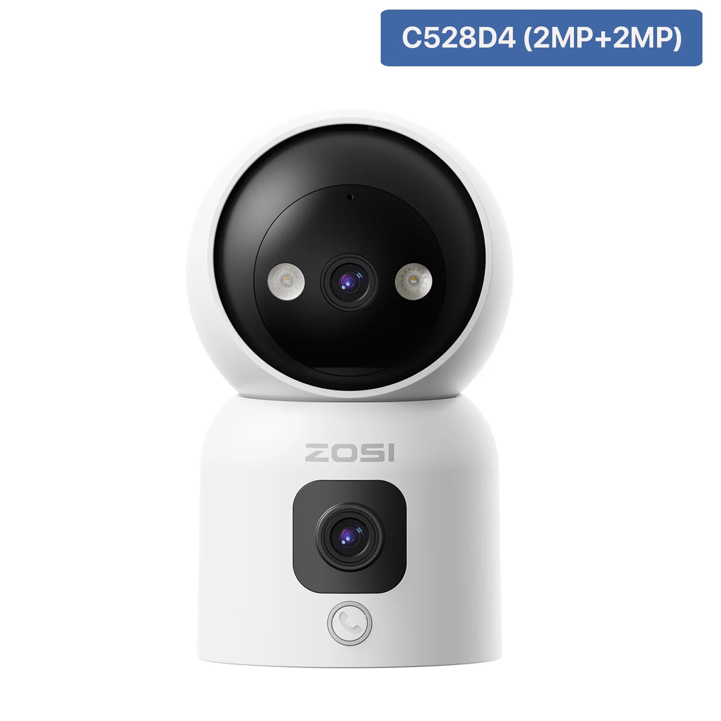 ZOSI C528 6MP/4MP HD Dual-Lens Indoor WiFi Security Camera