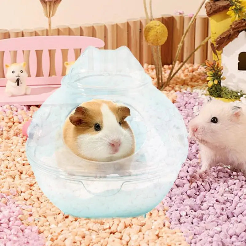 Hamster Sand Bath Container Transparent Hamster Bath