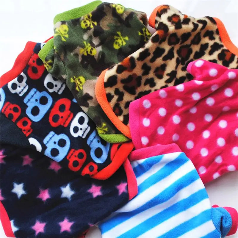 Warm Fleece Pet Dog Clothes Cute Coat