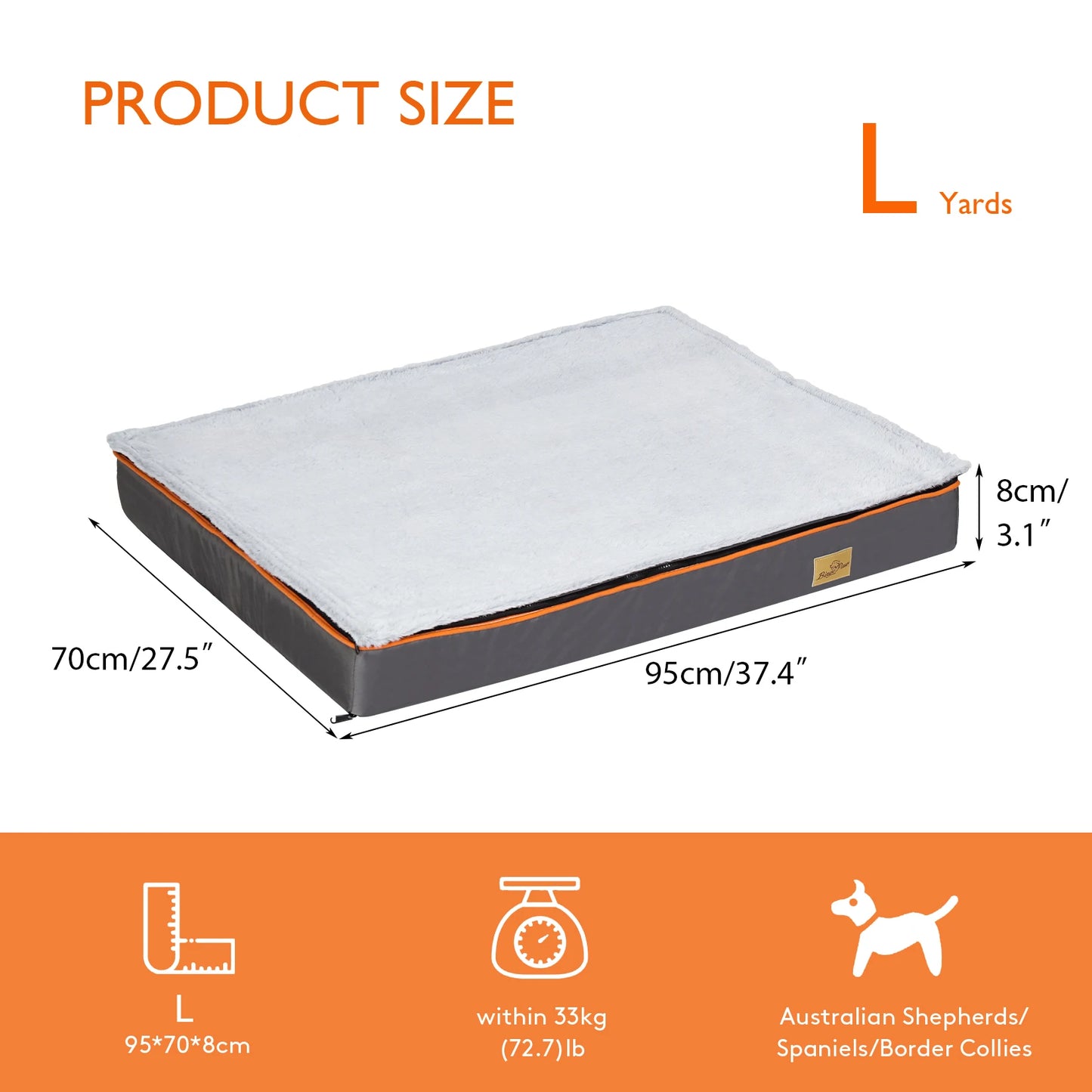 Dog Bed Padded Orthopedic Dog Bed Foam Cushion