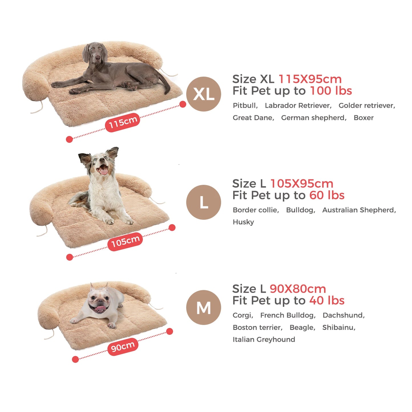 Fluffy Dog Bed Mat Sofa Winter Warm Pet Blanket bed