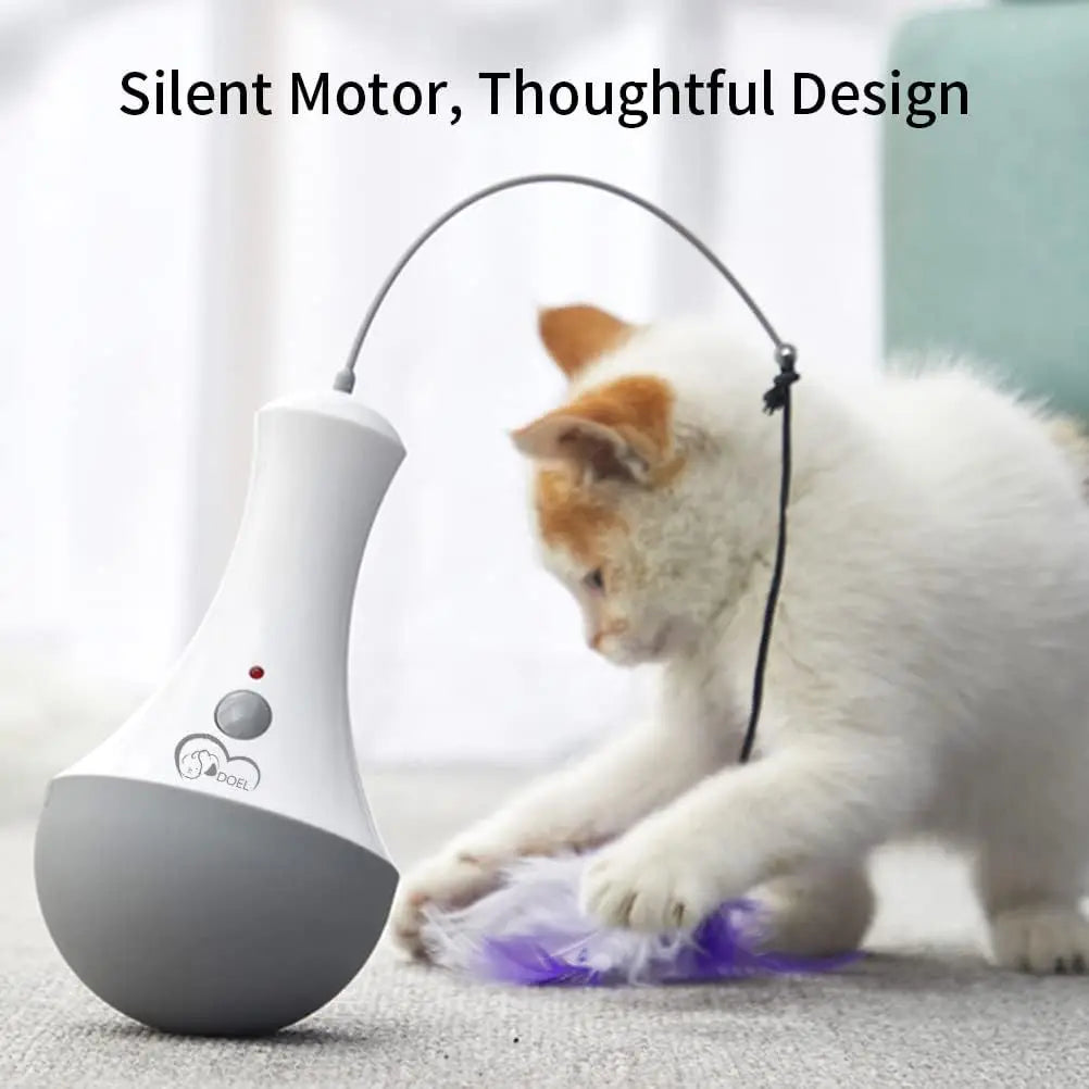 Cat Interactive Toys Feather Teaser Indoor Play