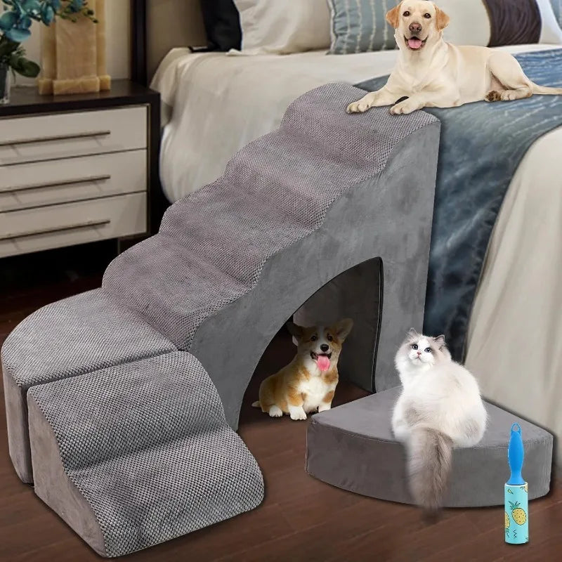 Foam Dog Stairs & Steps Ramps for Small Dogs or Older Dogs/Cats