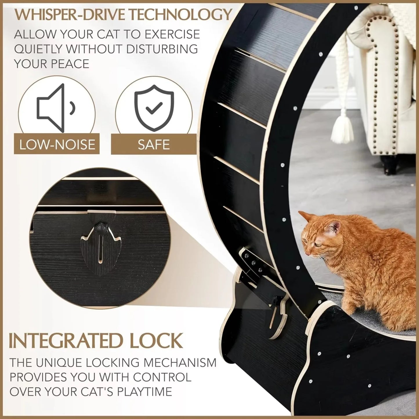 Cat Running Exercise Wheel Treadmill